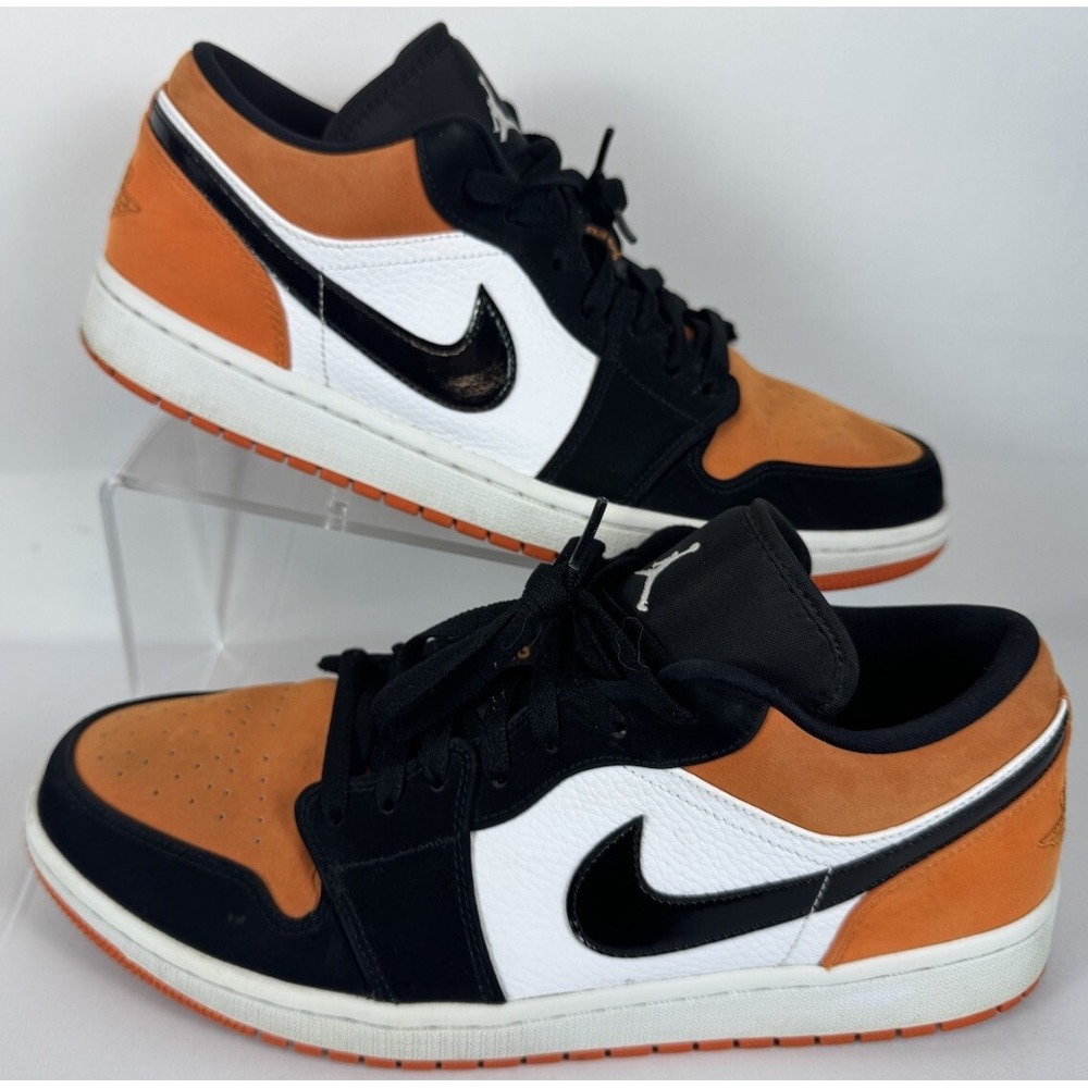 Nike Air Jordan 1 Low Shattered Backboard Men's Size 12 553558-128 XI I Orange